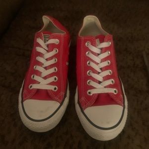 Red Converse Low Top Sneaks